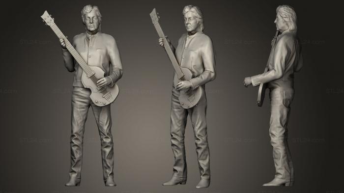 Statues of famous people (Paul Mc Cartney, STKC_0219) 3D models for cnc